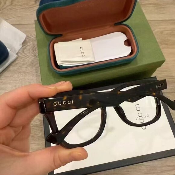 NIB Authentic Gucci Black Eyeglasses UNISEX - Picture 4 of 4